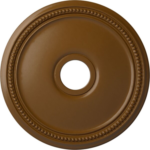 Ekena Millwork Diane Ceiling Medallion (Fits Canopies up to 5 3/8"), 18"OD x 3 5/8"ID x 1 1/8"P, Smokey Topaz CM18DISTF - main